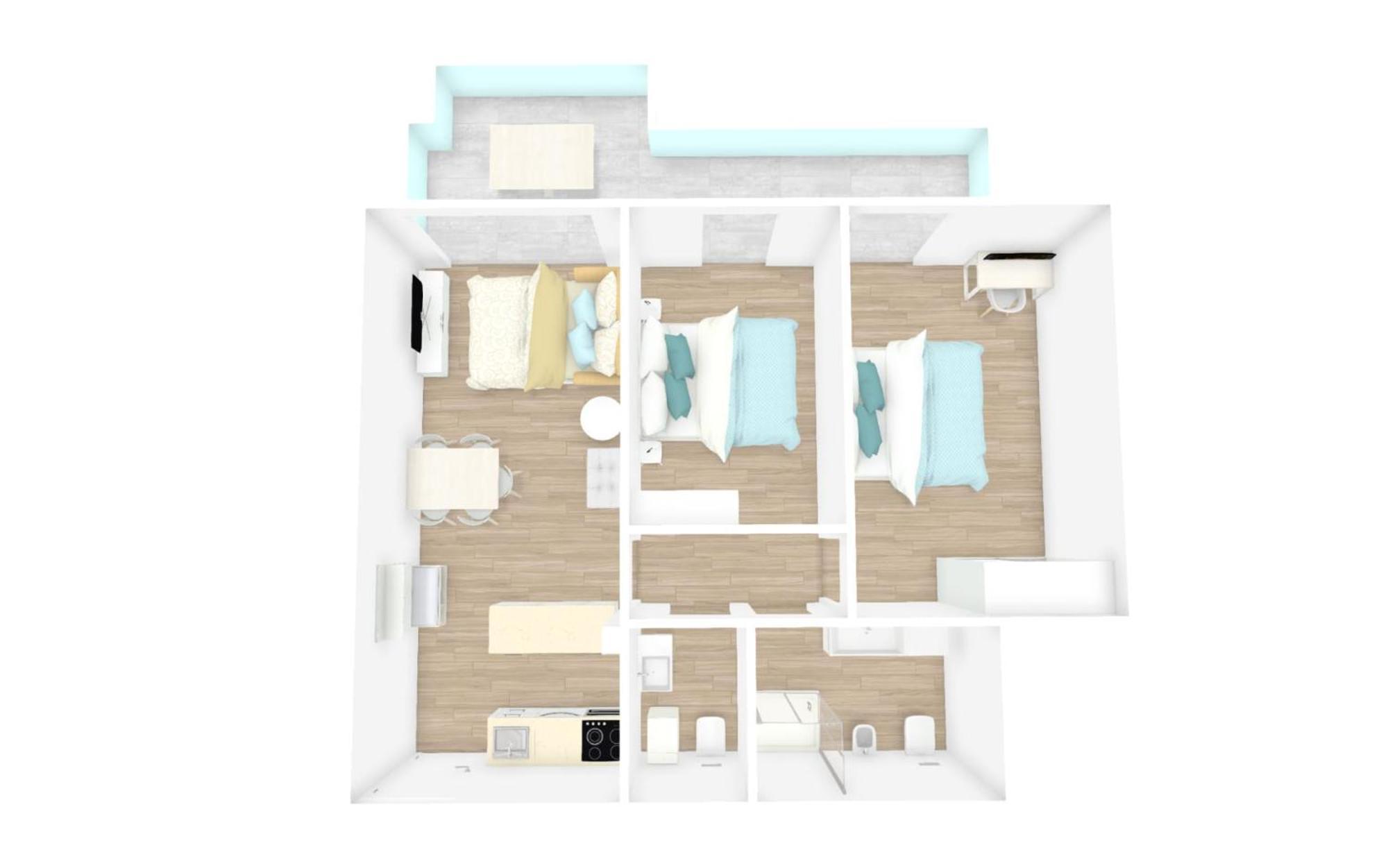 Piscina Fronte Mare&terrazza - Jl Blue C25 Appartamento *